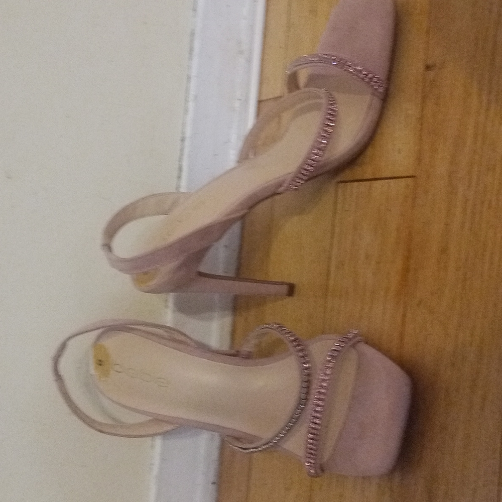 High heels sandals by Bebe (new never used)